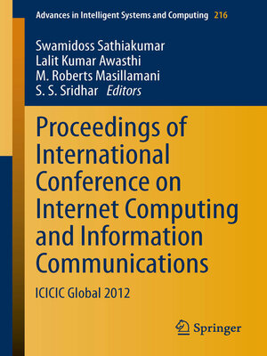cover image of Proceedings of International Conference on Internet Computing and Information Communications